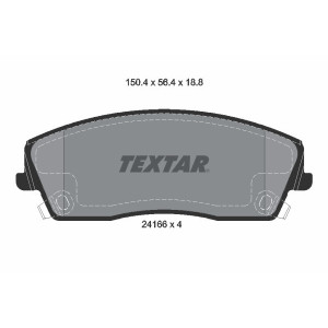 TEXTAR 2416601 Klocki hamulcowe Przód dla