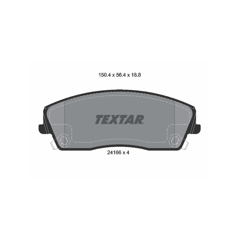 TEXTAR 2416601 Plaquettes de frein avant pour Charger Challenger 300 Thema
