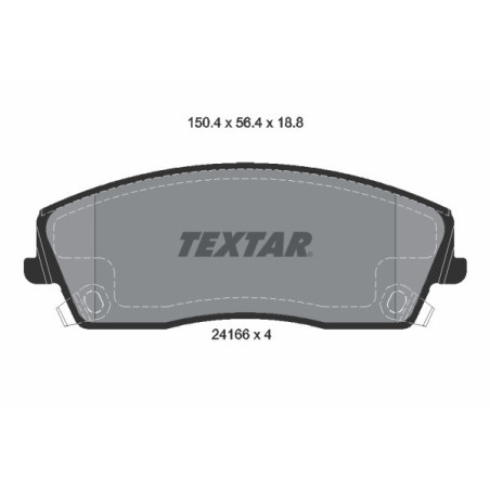 TEXTAR 2416601 Brake Pads Set Front for Charger Challenger 300 Thema