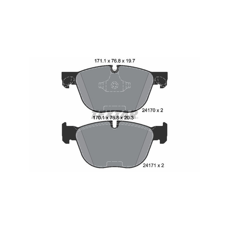 TEXTAR 2417001 Brake Pads Set Front for