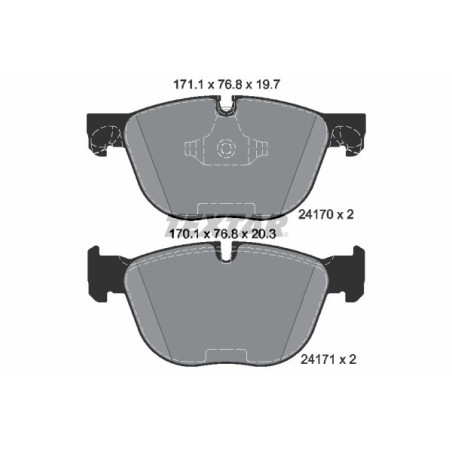 TEXTAR 2417001 Klocki hamulcowe przód dla BMW X5 X6 X4