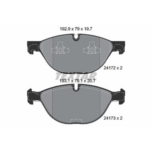 TEXTAR 2417201 Plaquettes de frein avant pour BMW X5 X6