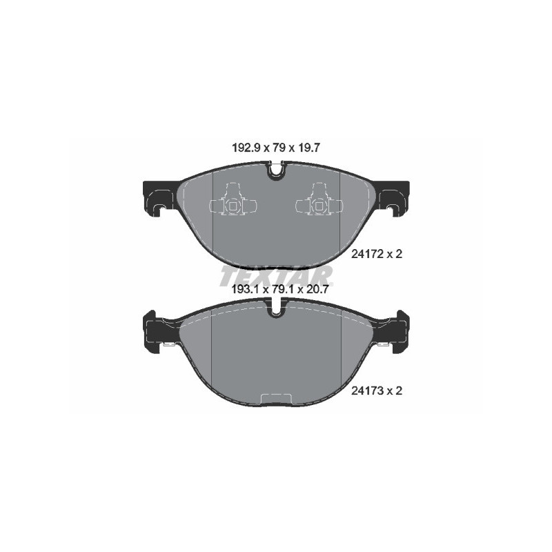 TEXTAR 2417201 Brake Pads Set Front for