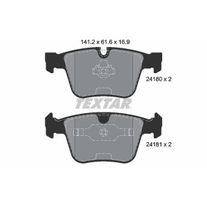 TEXTAR 2418001 Plaquettes de frein arrière pour Mercedes S M R