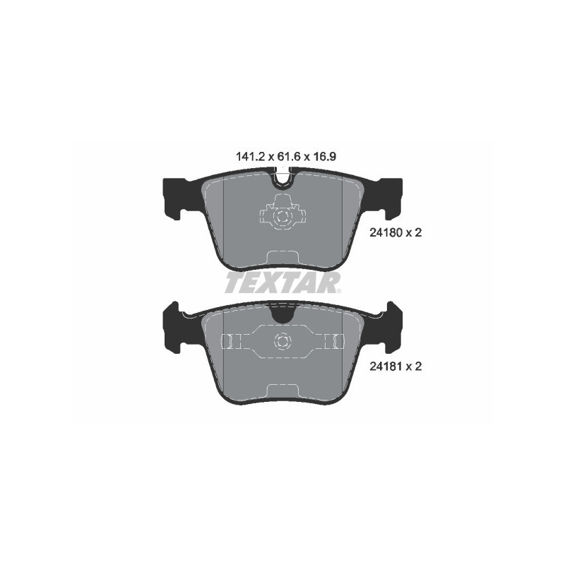 TEXTAR 2418001 Plaquettes de frein arrière pour Mercedes S M R