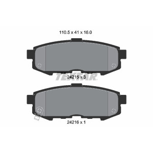TEXTAR 2421501 Pastillas de freno trasero para Mazda MPV