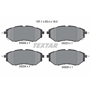 TEXTAR 2422201 Pastillas de freno delantero para Outback Forester Legacy Impreza Tribeca