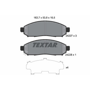 TEXTAR 2422701 Plaquettes de frein Avant pour