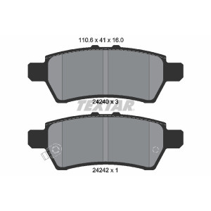 TEXTAR 2424001 Pastillas de freno trasero para NP300 Pathfinder Xterra
