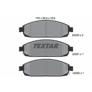 TEXTAR 2425001 Plaquettes de frein Avant pour