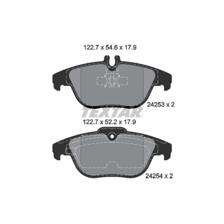 TEXTAR 2425301 Brzdové destičky zadní pro Mercedes C E