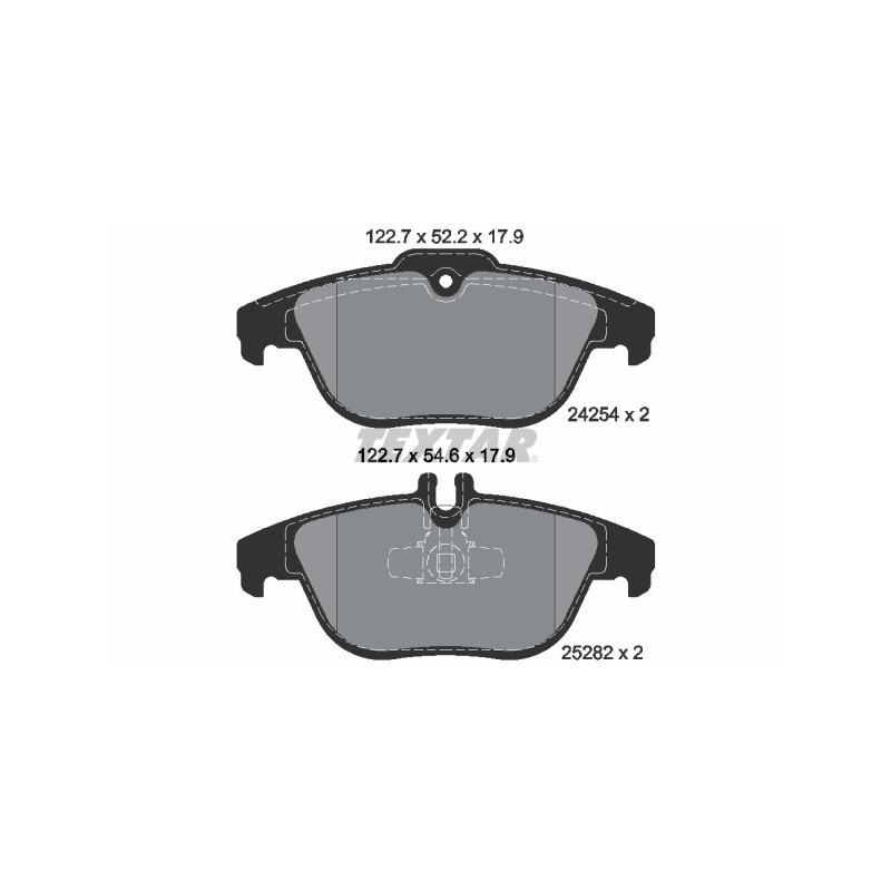 TEXTAR 2425401 Brzdové platničky zadný pre Mercedes GLK C E