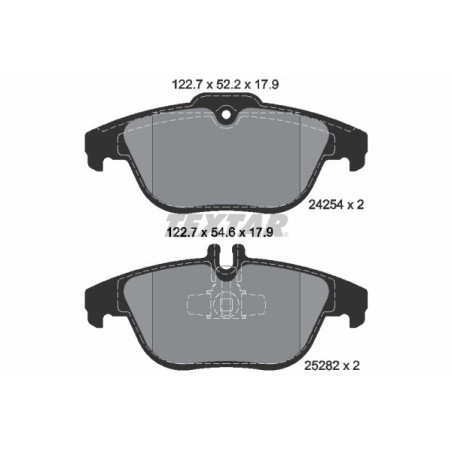 TEXTAR 2425401 Klocki hamulcowe tył dla Mercedes GLK C E
