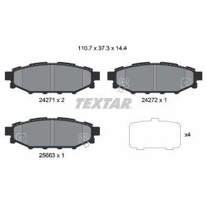 TEXTAR 2427101 Brzdové destičky zadní pro Legacy Impreza Forester Outback XV Brz GT WRX