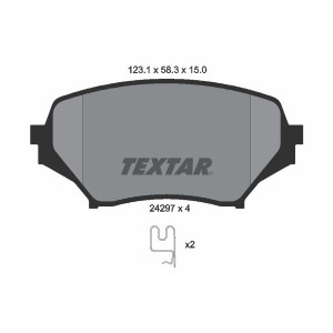 TEXTAR 2429701 Pastiglie freno anteriore per Mazda MX-5