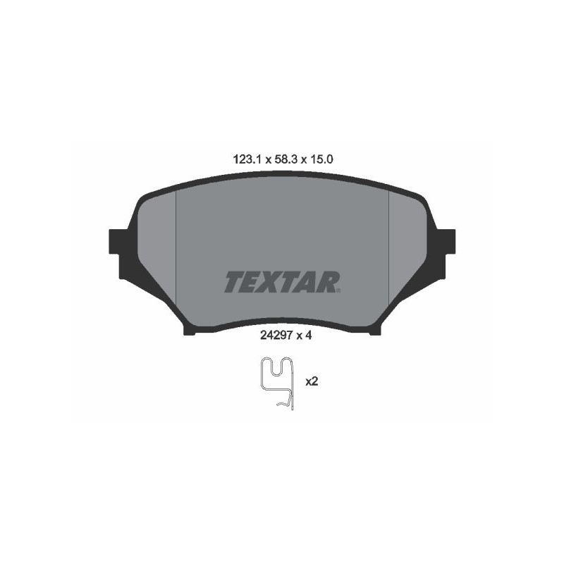 TEXTAR 2429701 Brake Pads Set Front for