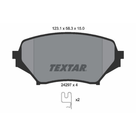 TEXTAR 2429701 Pastillas de freno delantero para Mazda MX-5