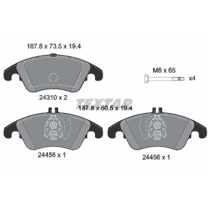 TEXTAR 2431001 Pastillas de freno delantero para Mercedes E C CLS SLK SLC