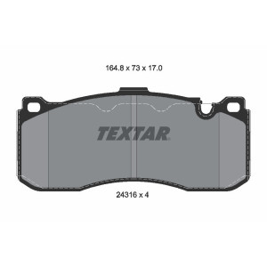 TEXTAR 2431601 Pastiglie freno anteriore per 3 1 Hatchback