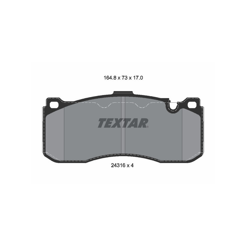 TEXTAR 2431601 Brzdové platničky predný pre 3 1 Hatchback