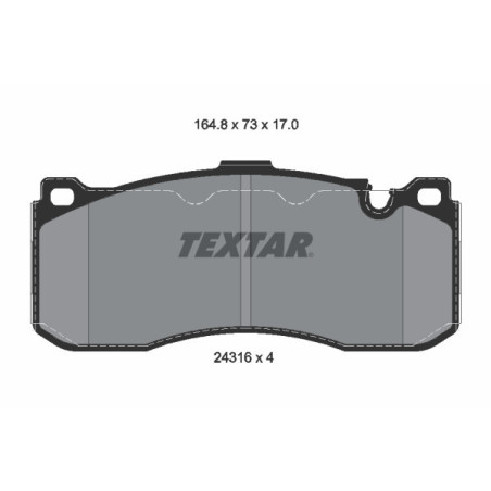 TEXTAR 2431601 Brzdové destičky přední pro 3 1 Hatchback
