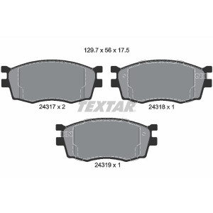 TEXTAR 2431701 Plaquettes de frein avant pour Rio Accent Pride