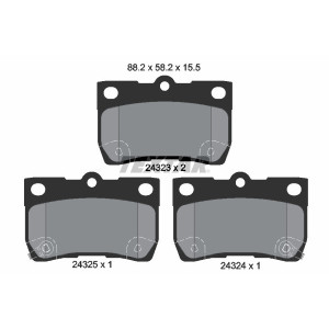 TEXTAR 2432301 Pastiglie freno posteriore per Lexus IS GS