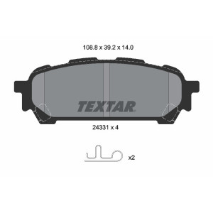 TEXTAR 2433101 Pastillas de freno trasero para Subaru Forester Impreza