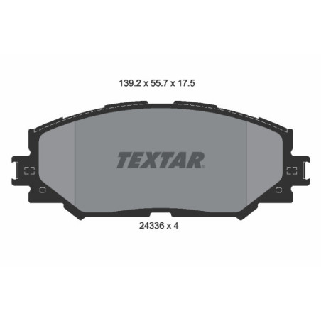 TEXTAR 2433601 Plaquettes de frein Avant pour