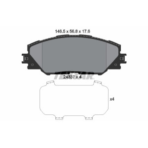 TEXTAR 2433701 Pastillas de freno delantero para Auris Prius Matrix Mirai Verso