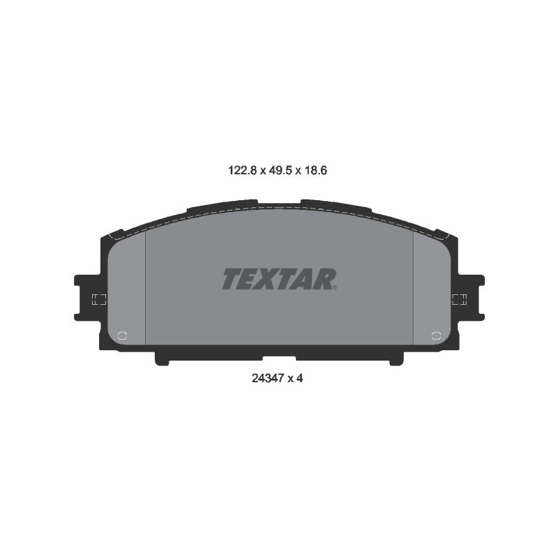 TEXTAR 2434701 Klocki hamulcowe Przód dla