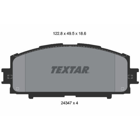 TEXTAR 2434701 Klocki hamulcowe Przód dla