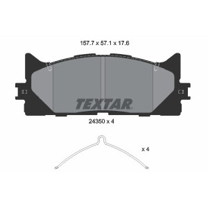 TEXTAR 2435001 Pastiglie freno anteriore per Camry ES Avalon Aurion
