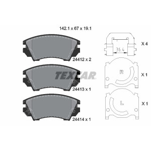 TEXTAR 2441201 Pastiglie freno anteriore per Insignia Astra Zafira Cascada 9-5 Camaro