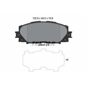 TEXTAR 2445101 Brake Pads Set Front for Prius CT Tengyi C20R