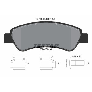 TEXTAR 2446501 Pastiglie freno posteriore per Ducato Boxer JUMPER Movano