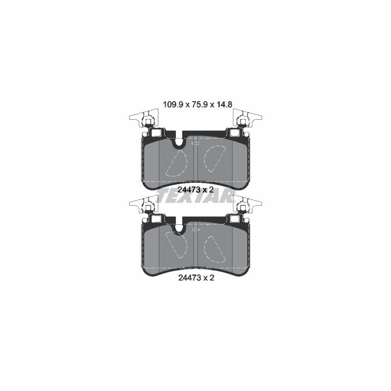 TEXTAR 2447301 Brake Pads Set Rear for