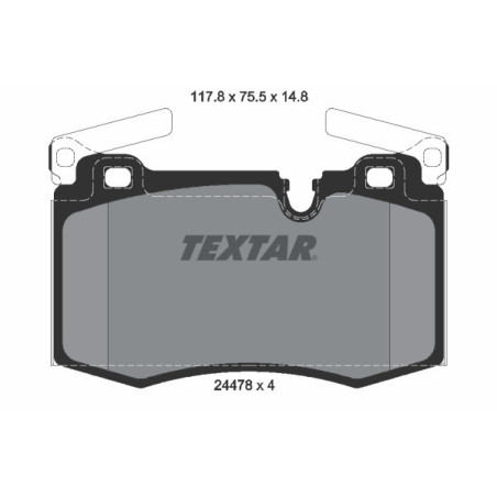 TEXTAR 2447801 Pastiglie freno anteriore per Clubman Hatchback Convertible Coupe Roadster