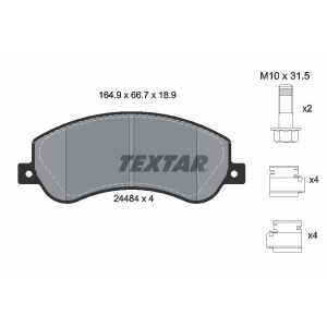 TEXTAR 2448404 Pastiglie freno anteriore per VW Amarok