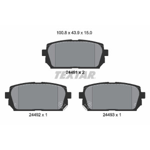 TEXTAR 2449101 Bremsbeläge Hinten für