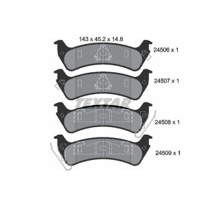 TEXTAR 2450601 Plaquettes de frein Arrière pour