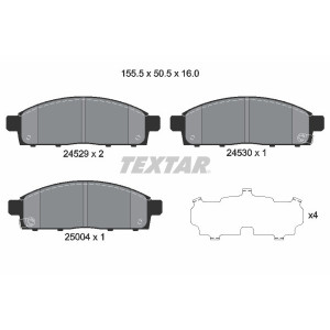 TEXTAR 2452901 Plaquettes de frein avant pour Fullback PAJERO 1200