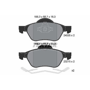 TEXTAR 2453501 Bremsbeläge Vorne für Megane Scenic Clio