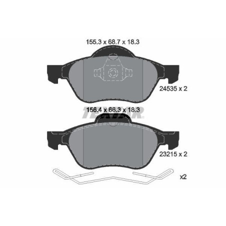 TEXTAR 2453501 Brake Pads Set Front for