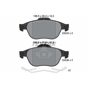 TEXTAR 2453601 Brake Pads Set Front for
