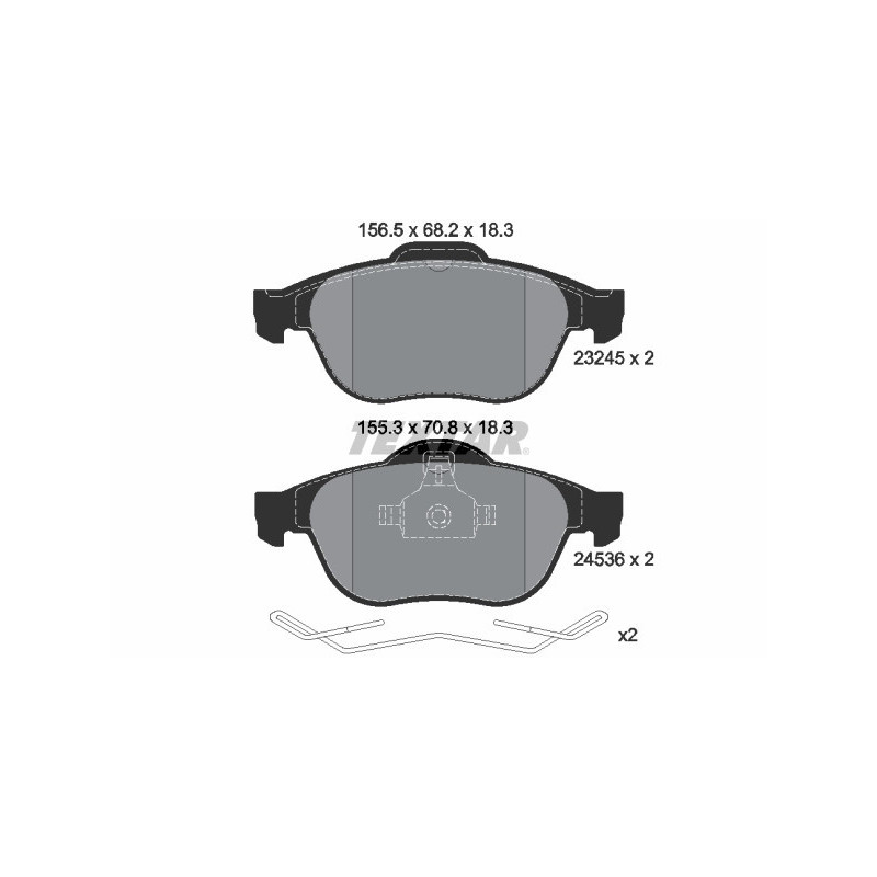 TEXTAR 2453601 Pastiglie freno anteriore per Renault Scenic