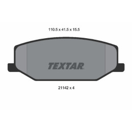 TEXTAR 2114202 Brake Pads