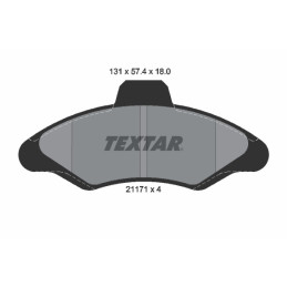 TEXTAR 2117105 Bremsbeläge