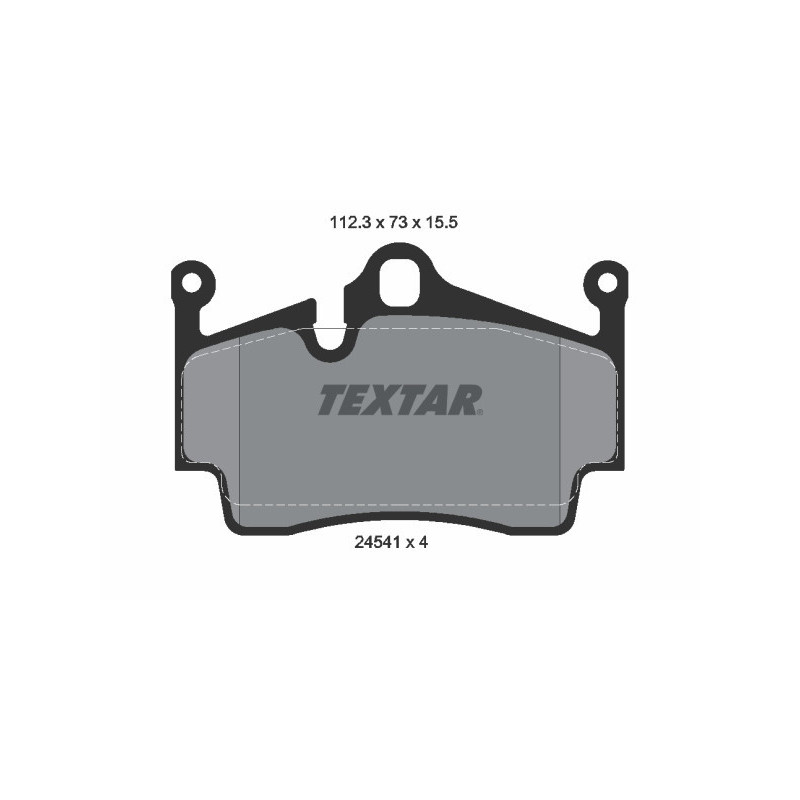 TEXTAR 2454101 Plaquettes de frein Arrière pour