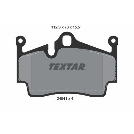 TEXTAR 2454101 Bremsbeläge Hinten für